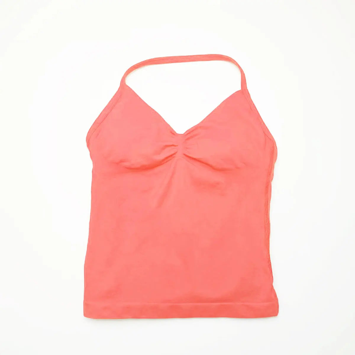 Longline Strappy Top Sports Fitness Tank Top Gym Beautiful Open Back Bra Halter