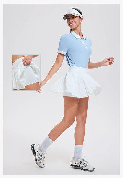 Women Short Sleeve Golf Wear Fashion Lady Top Sports Tennis T Shirts