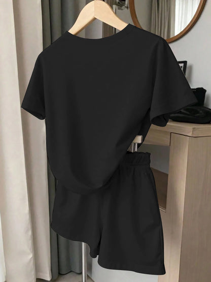 Women's Casual Suits, a Must-Have for Trendy Looks, Romantic, Simple Side Design, Loose and Comfortable Party Outfit Set,