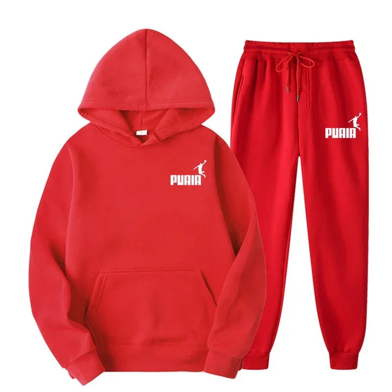 New Men's and Women's Hoodies Fashion Street Casual Set Autumn/Winter Sportswear+Pants Multi Color Set