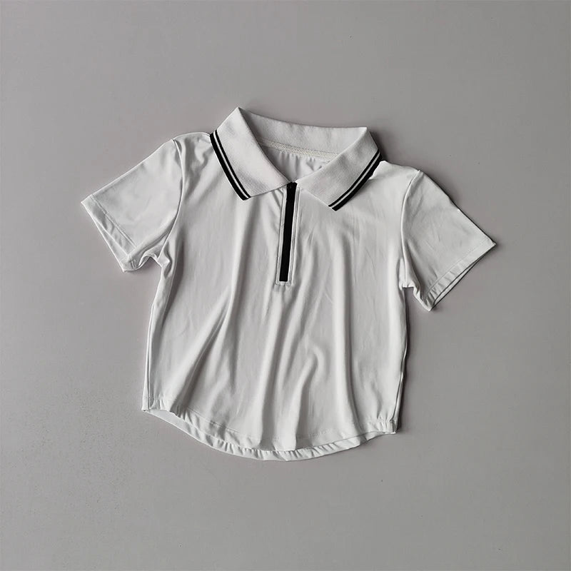 Tennis Suit Sports Tops Short POLO Shirt Quick-drying Breathable Short-sleeved Fitness Suit Skirts and Pants