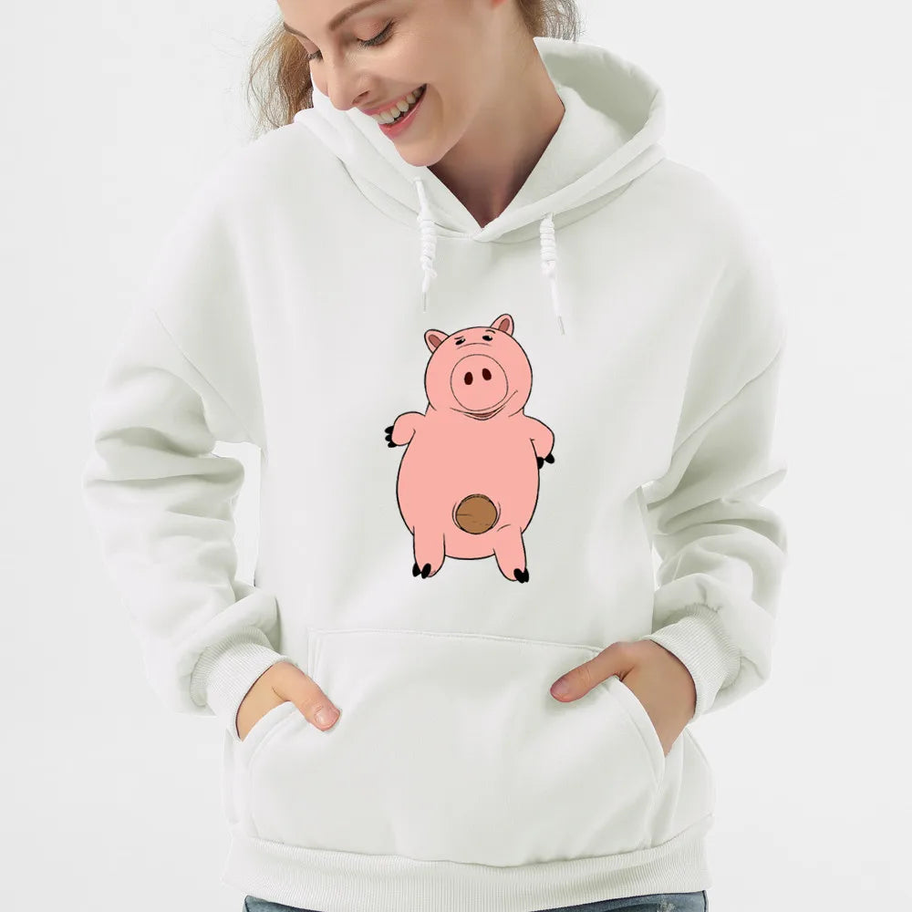 Toy Story Graphic Cute Loose Fit Sweatshirt Harajuku Female Winter Fleece Hoodies