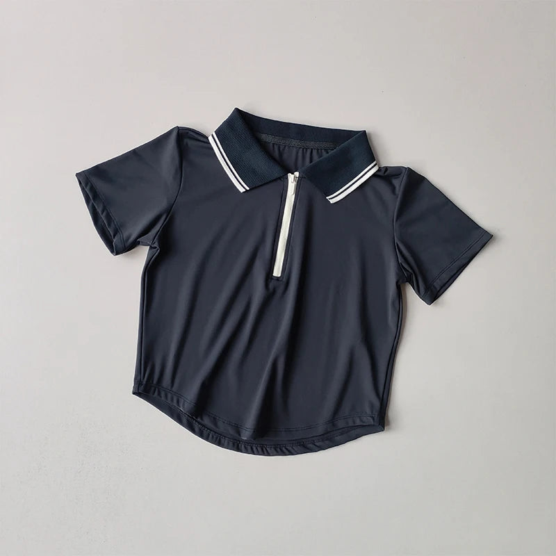 Tennis Suit Sports Tops Short POLO Shirt Quick-drying Breathable Short-sleeved Fitness Suit Skirts and Pants