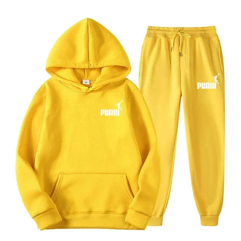 New Men's and Women's Hoodies Fashion Street Casual Set Autumn/Winter Sportswear+Pants Multi Color Set