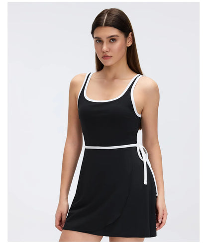 Tennis Sports Dress for Women Golf Skirts with Bra and Shorts Workout  Activewear