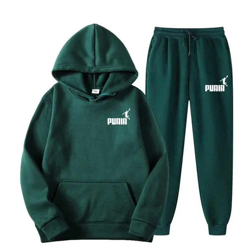 New Men's and Women's Hoodies Fashion Street Casual Set Autumn/Winter Sportswear+Pants Multi Color Set
