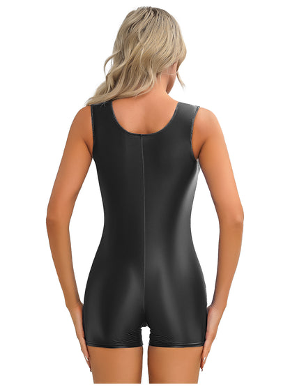 Yoga Sport Boyleg Bodysuit Pilates Aerobics Dance Leotard Gym Bodybuilding Workout Playwear