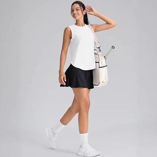 Women's sleeveless sports breathable lightweight  tennis yoga shirts