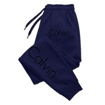 Casual Printed Sports Running Trousers  Drawstring Solid Sweatpants Unisex Gym Wear