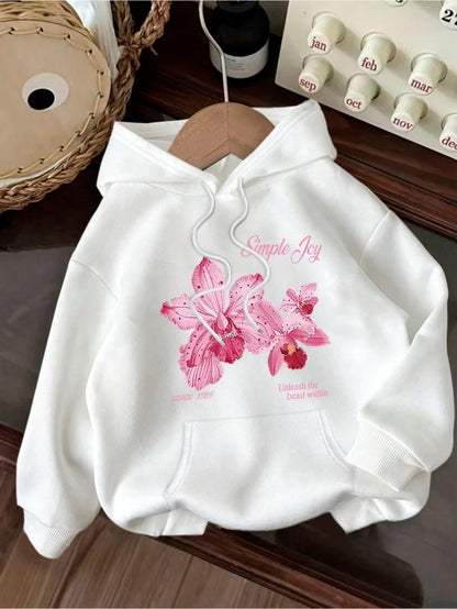 Women Hoodies Beautiful Flowers 2025 Sweatshirt Top Hoodie Long Sleeve Women's Casual Clothing
