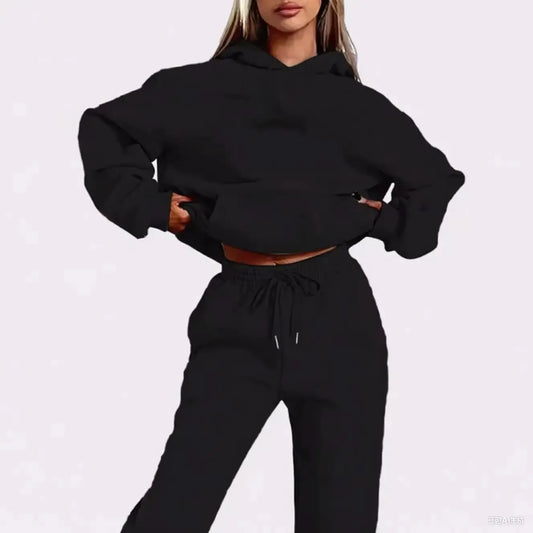 2025 Fashion Tracksuit Hoodies and Sweatpants High Quality Ladies Daily Casual Sports Hooded Outfits