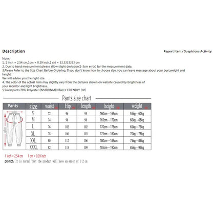 Casual High Quality Outdoors Sweatpants Printed Rose Elastic Band Trousers Drawstring Sports Clothing