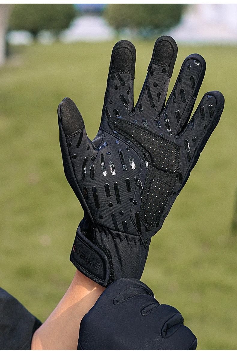 Winter Cycling Gloves for Women Warm Fleece Biking Glove for Riding Waterproof Touchscreen Accessories