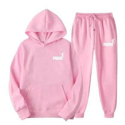 New Men's and Women's Hoodies Fashion Street Casual Set Autumn/Winter Sportswear+Pants Multi Color Set