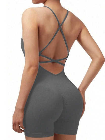 Yoga Sets Gym Jumpsuits Sports Overalls Active Wear Fitness Clothing Workout Clothes for Short Outfits