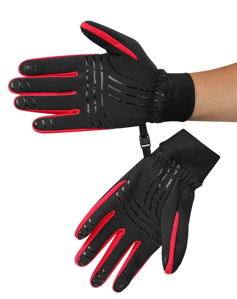 Winter Cycling Gloves for Women Warm Fleece Biking Glove for Riding Waterproof Touchscreen Accessories