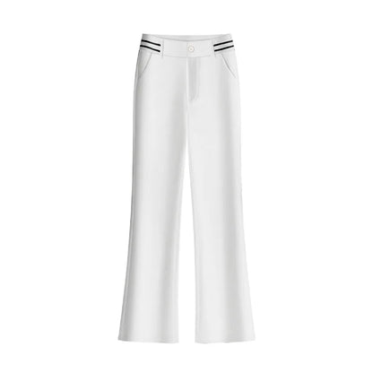 Golf Pants  Bell Bot High Waist Slim Fit Elastic Micro Flared Versatile Slimming Suit Pants
