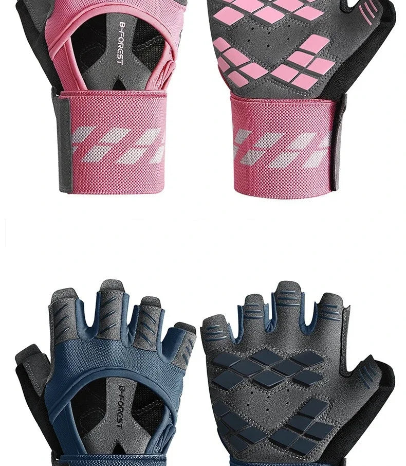 Half Finger Gym Gloves Training Fitness Gloves Anti-slip Gel Bodybuilding Workout
