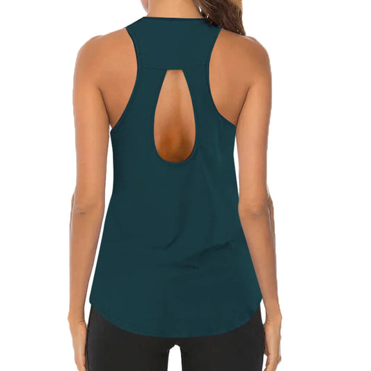 Yoga Sexy Tank Tops Breathable Sleeveless T-shirt Gym Fitness