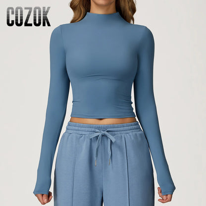 Yoga Shirts for Women 2025 Long Sleeve Quick-drying Versatile Outer Wear
