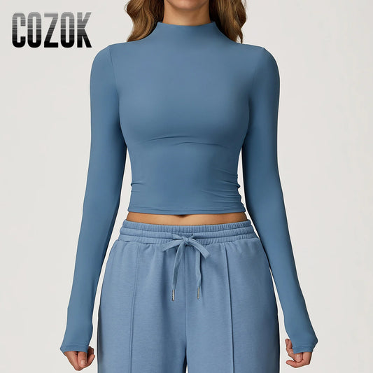Yoga Shirts for Women 2025 Long Sleeve Quick-drying Versatile Outer Wear