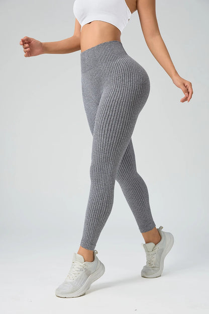 Women Sports Leggings Seamless Yoga Pants w/Tummy Control