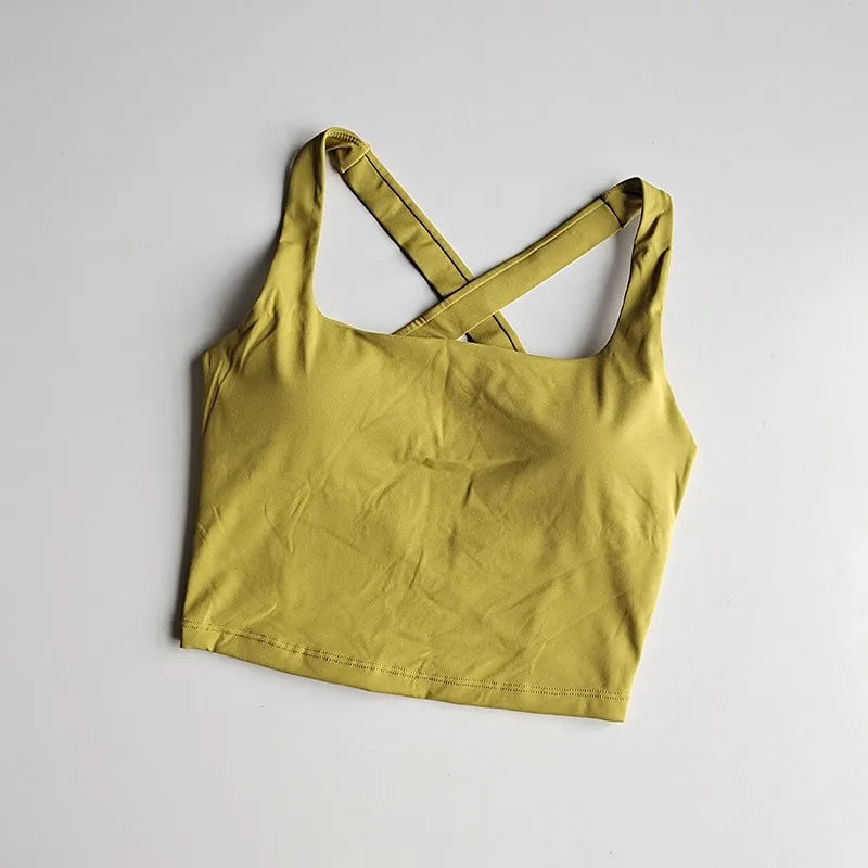 Seamless Sports Bra Sexy Yoga Fitness  Push-Up Bra