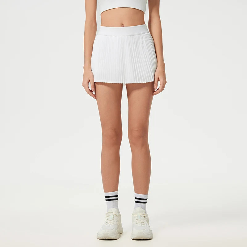 High Waist Tights Tennis Shorts Dress With Pockets Pleated Pocket Skirt Quick Dry Golf Wear
