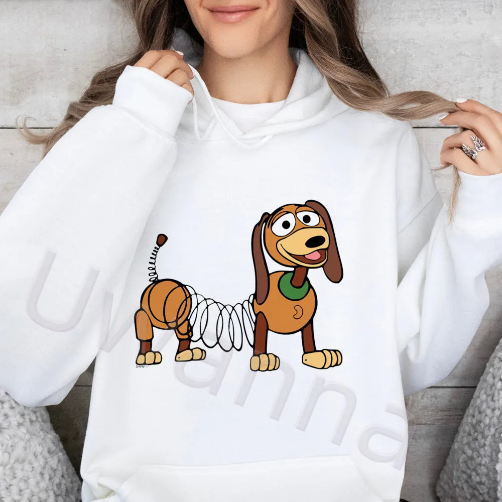 Toy Story Graphic Cute Loose Fit Sweatshirt Harajuku Female Winter Fleece Hoodies