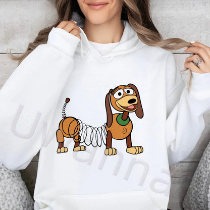 Toy Story Graphic Cute Loose Fit Sweatshirt Harajuku Female Winter Fleece Hoodies