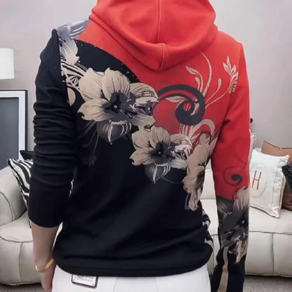Hooded Sweatshirt New In Slim Cold Hoodies Warm Woman Tops Thick