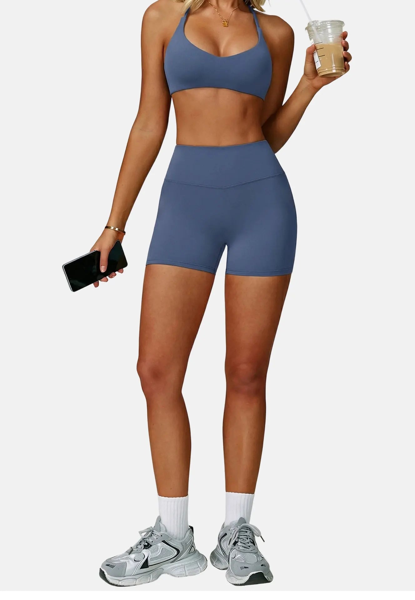 Sports Bra High Impact Support Women Gym Underwear Push-up Back Cross Yoga Crop Top Running Workout Fitness Pilates Solid Color