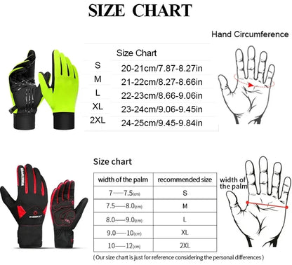 Winter Cycling Gloves for Women Warm Fleece Biking Glove for Riding Waterproof Touchscreen Accessories
