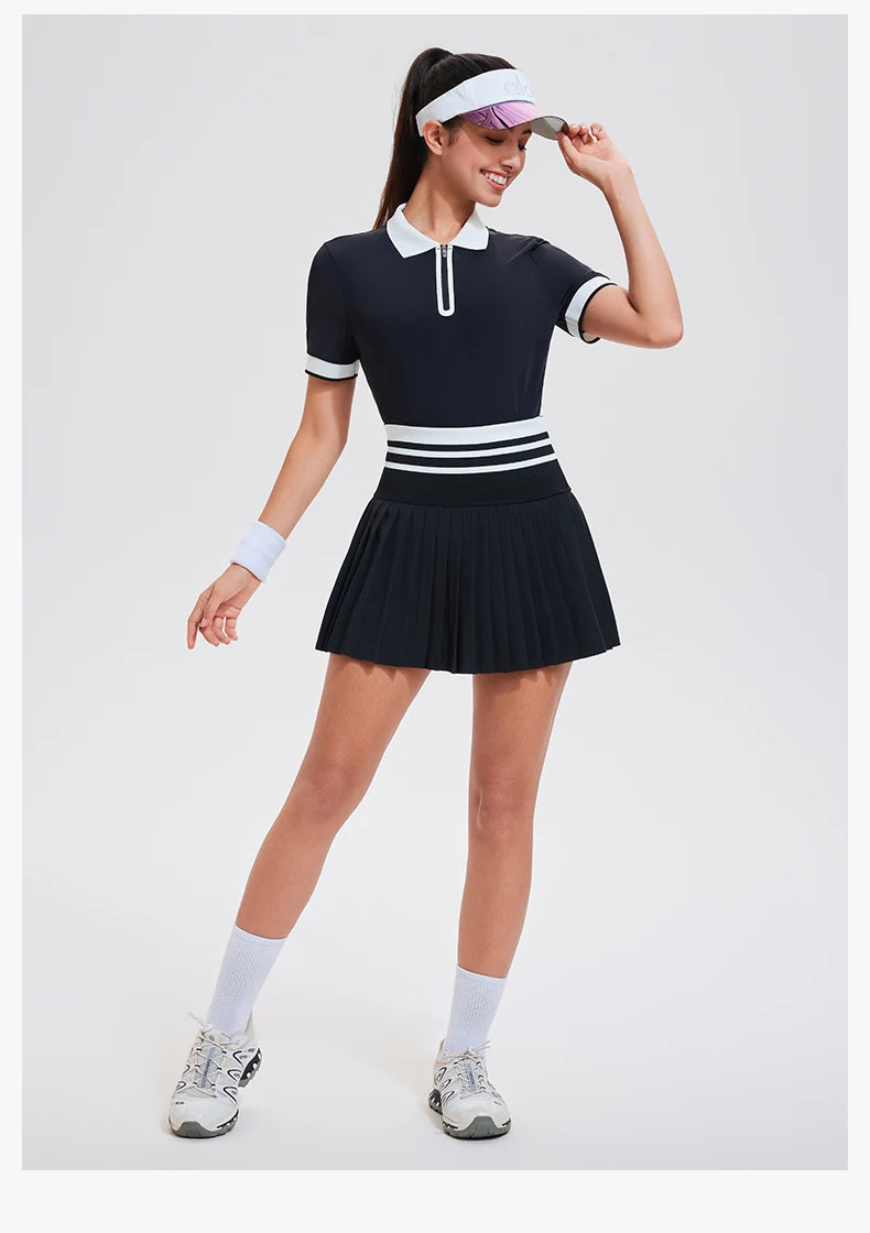 Women Short Sleeve Golf Wear Fashion Lady Top Sports Tennis T Shirts