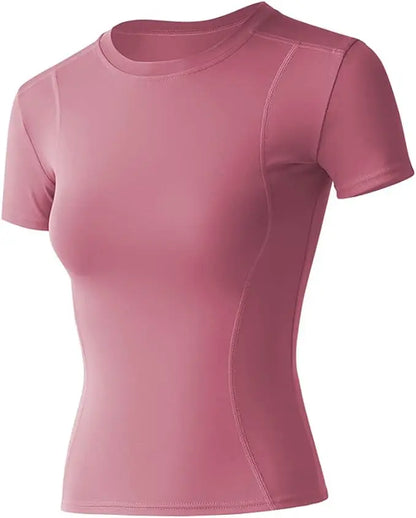 Women's Tops Workout Short Sleeve Shirts Yoga Athletic