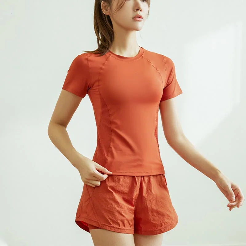 Yoga Wear Sport High Waist Short Pocket Sportswear Fitness Outfit Push Up Quick Drying
