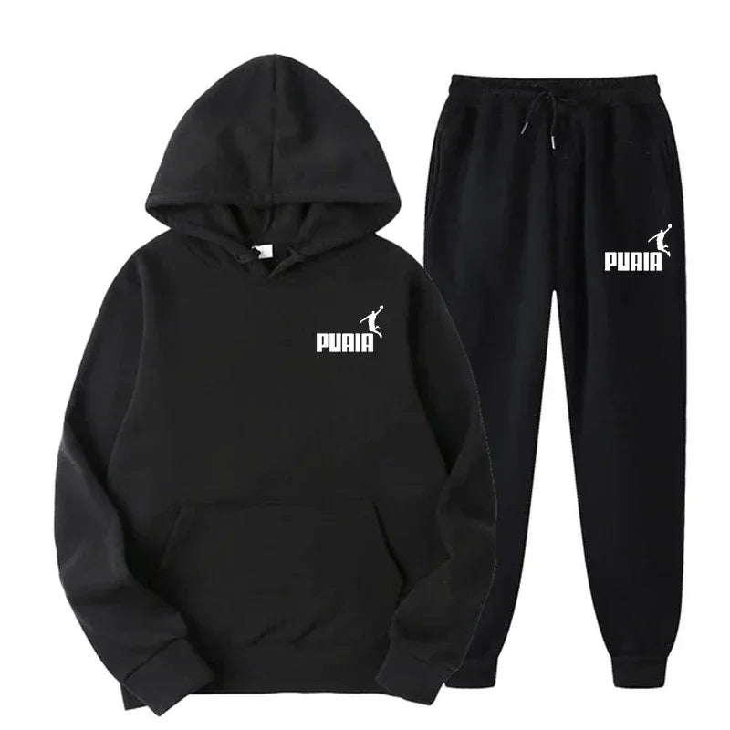 New Men's and Women's Hoodies Fashion Street Casual Set Autumn/Winter Sportswear+Pants Multi Color Set
