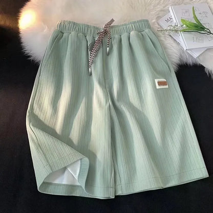 silk Shorts Breathable comfortable Quick drrying Knee length Loose casual Pants