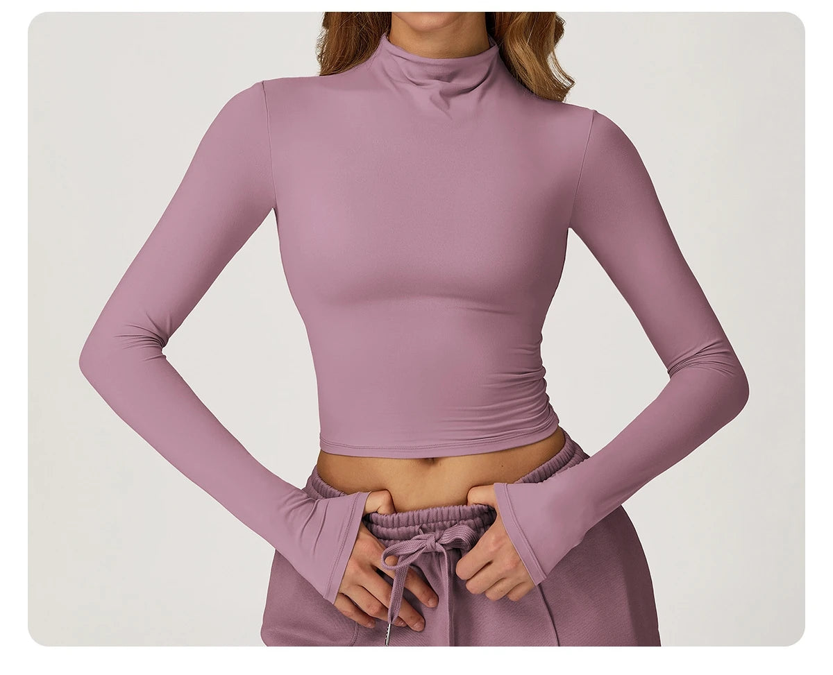 Yoga Shirts for Women 2025 Long Sleeve Quick-drying Versatile Outer Wear