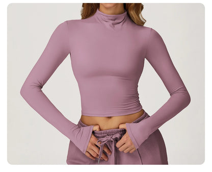 Yoga Shirts for Women 2025 Long Sleeve Quick-drying Versatile Outer Wear