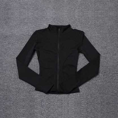 Women Sport Jacket Long Sleeve Shirt Workout Gym Training Clothing Yoga Sportswear