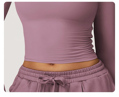 Yoga Shirts for Women 2025 Long Sleeve Quick-drying Versatile Outer Wear