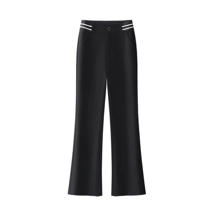 Golf Pants  Bell Bot High Waist Slim Fit Elastic Micro Flared Versatile Slimming Suit Pants
