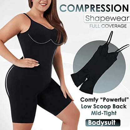 Women Seamless Low Back Bodysuit Shapewear Waist Trainer Body Shaper Open Crotch Slimming Underwear