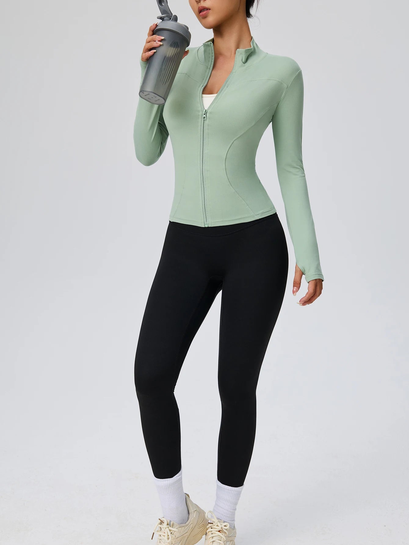 Professional elastic women's sliming yoga Cycling fitness top