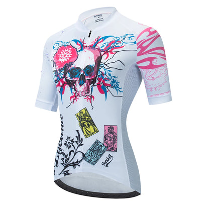 Team Summer Women Cycling Jersey Tops Racing Short Sleeve MTB Bike Jersey Shirt Quick Dry