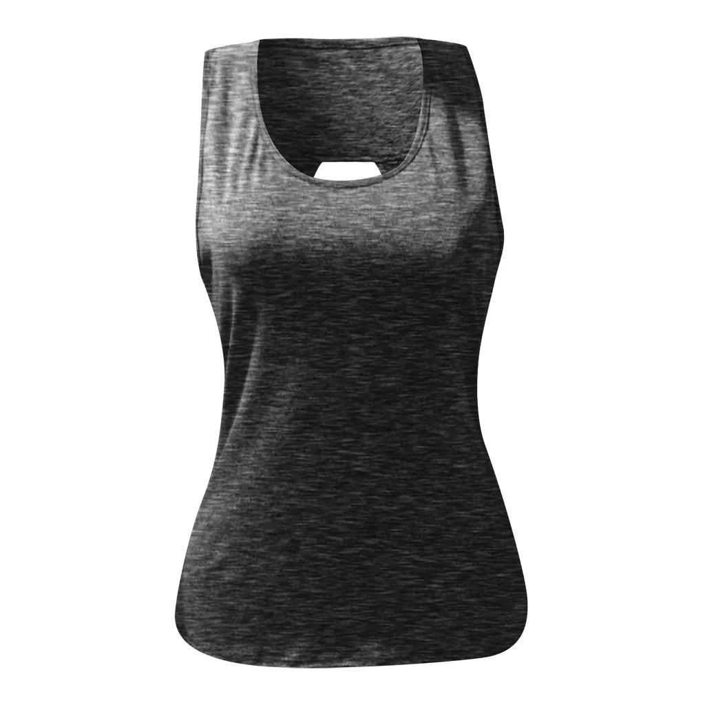 Yoga Sexy Tank Tops Breathable Sleeveless T-shirt Gym Fitness