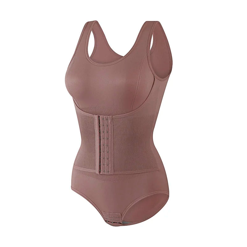 Bodysuit Shapewear Double Breasted Tummy Control Body Shaper Postpartum Slimming Woman Waist Trainer Flat Belly  Comfort Corset