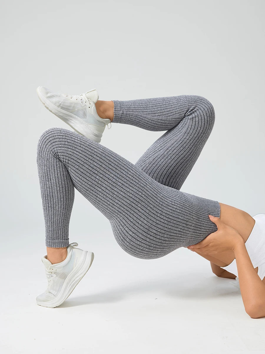 Women Sports Leggings Seamless Yoga Pants w/Tummy Control