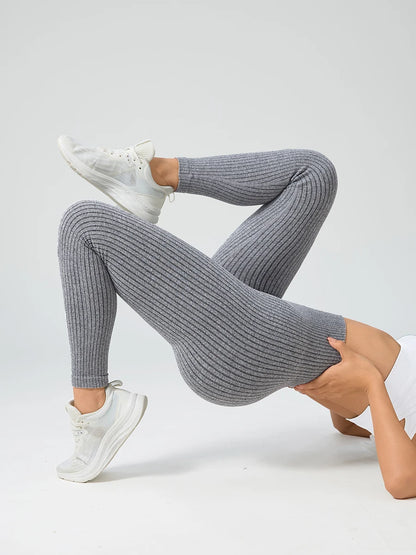 Women Sports Leggings Seamless Yoga Pants w/Tummy Control